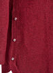 Dluga bluzka dzianinowa z guziki w ksztalcie kuli, Ciemnobordowy, Packshot image number 3