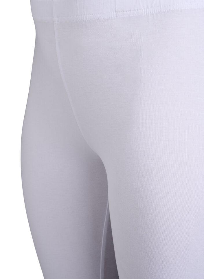 Legginsy basic z wiskozy, Biały, Packshot image number 2