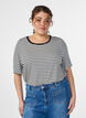 Koszulka z TENCEL&trade; Lyocell i paskami, Biały, Model image number 0