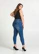 Jeansy Amy nad kostke z suwakiem, Niebieskie, Model image number 2