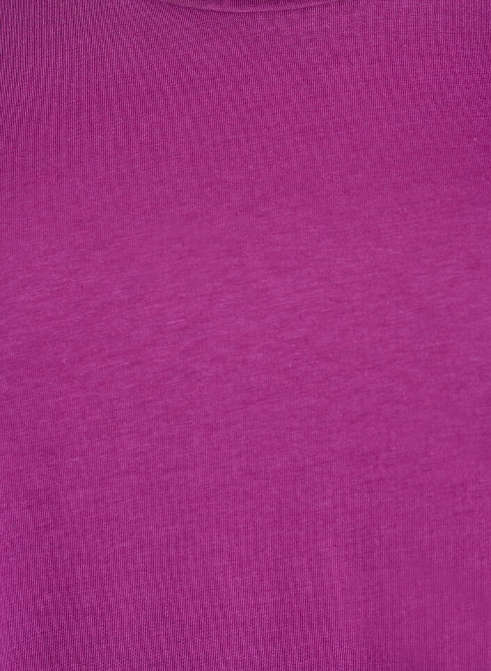 Koszulka z kr&oacute;tkim rekawem ze splotu bawelnianego, Fioletowy, Packshot image number 2