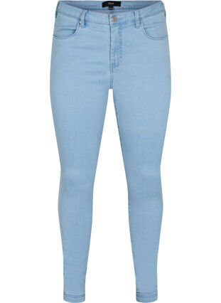 Super waskie jeansy Amy z wysokim stanem, Ex Lt Blue, Packshot image number 0