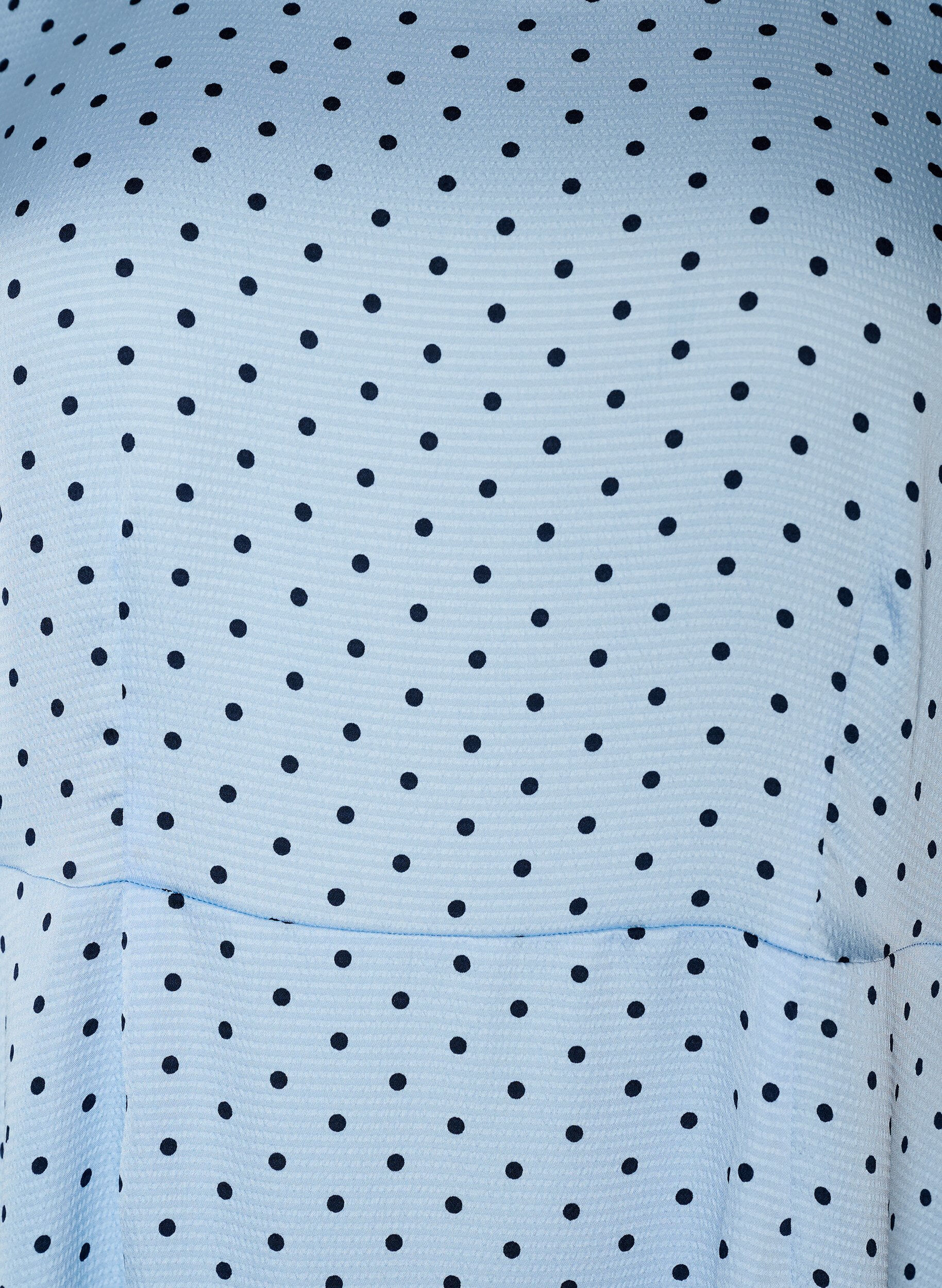 ZizziSukienka midi Polka dot w kolorze ecru z kwadratowym dekoltem, Niebieskie, Packshot image number 2