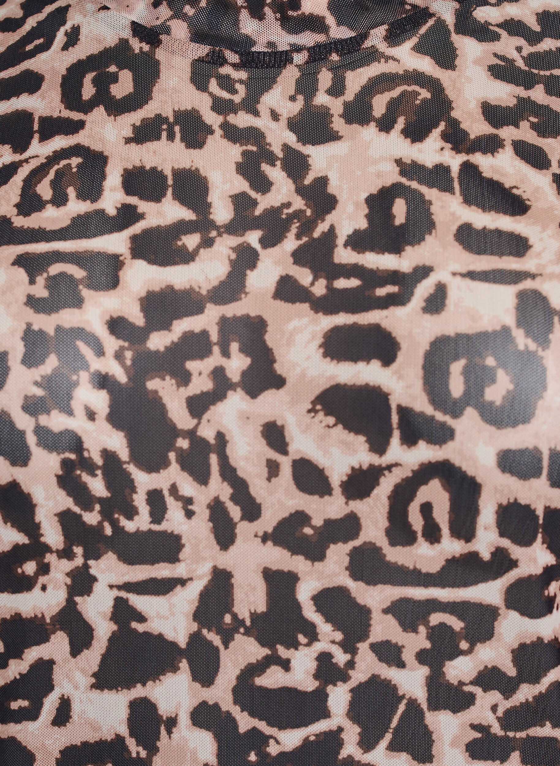 Zizzi Bluzka z siateczki z kr&oacute;tkim rekawem, Brązowy, Packshot image number 2