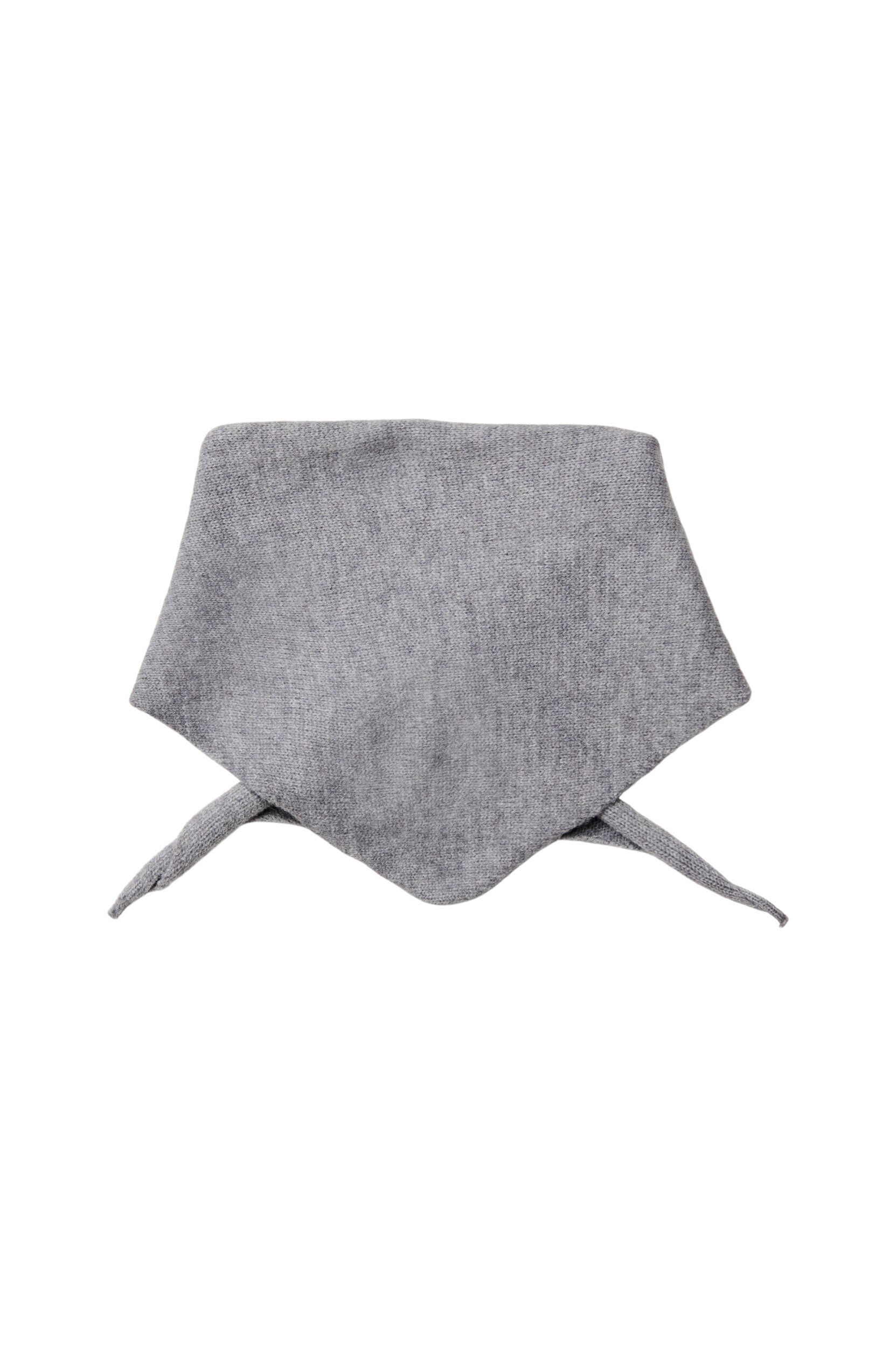 ZizziSzalik w ksztalcie tr&oacute;jkata z dzianiny, Szary, Packshot image number 1