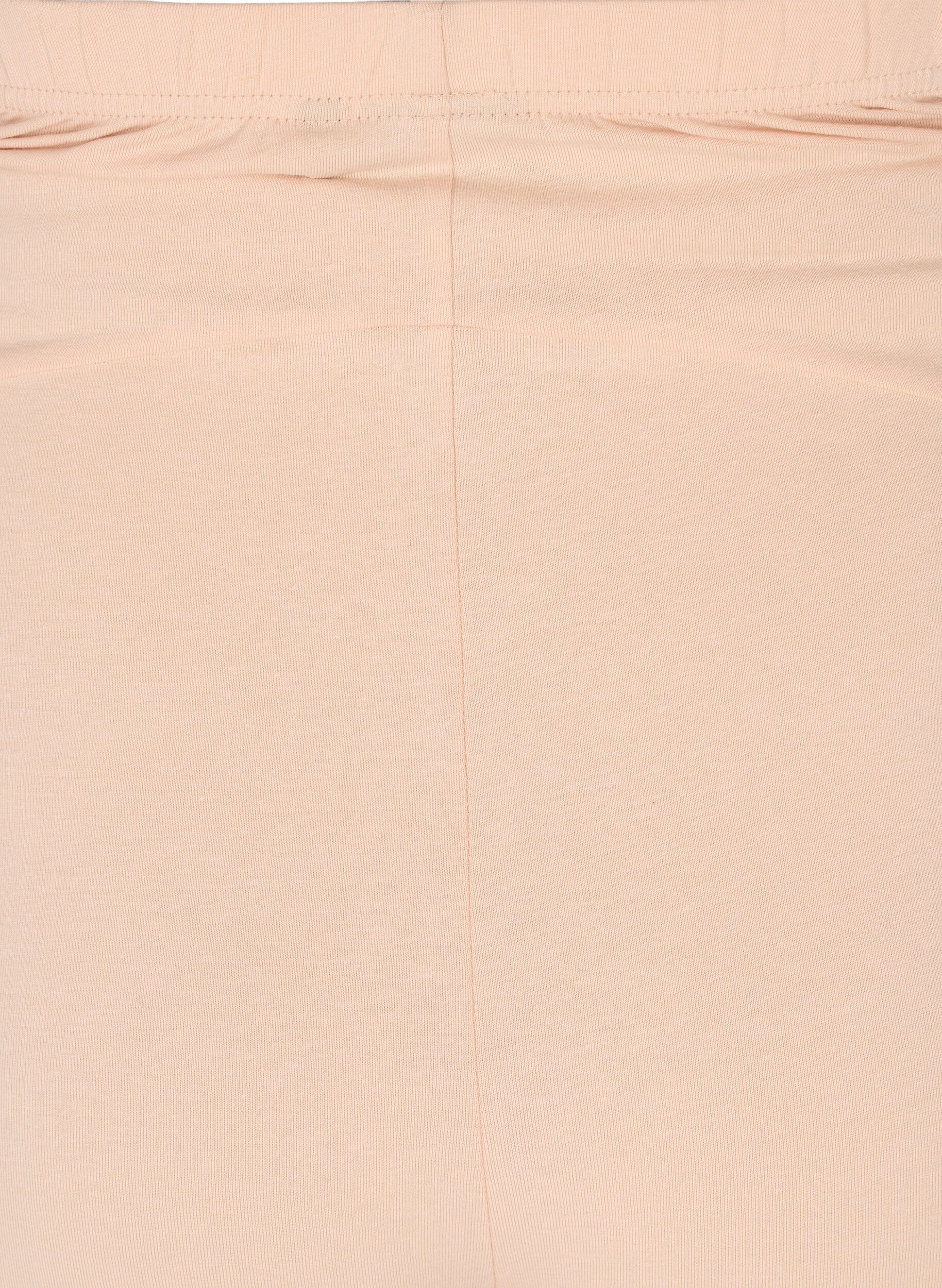 Zizzi Bawelniane obcisle szorty ciazowe, Beżowy, Packshot image number 3