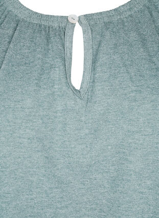 Melanzowa bluzka z krótkim rekawem, Chinois Green Mel., Packshot image number 2