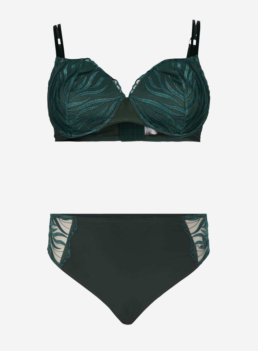 Zizzi Formowany biustonosz z haftem, , Model