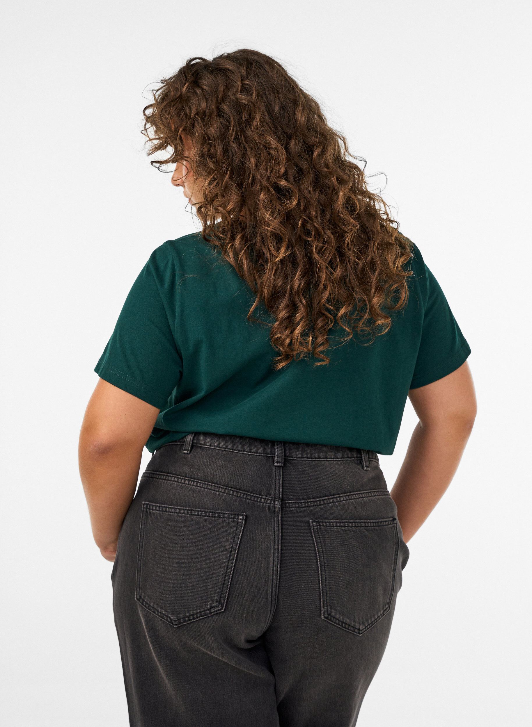 ZizziKoszulka swiateczna z bawelny organicznej, Zielony, Model image number 2