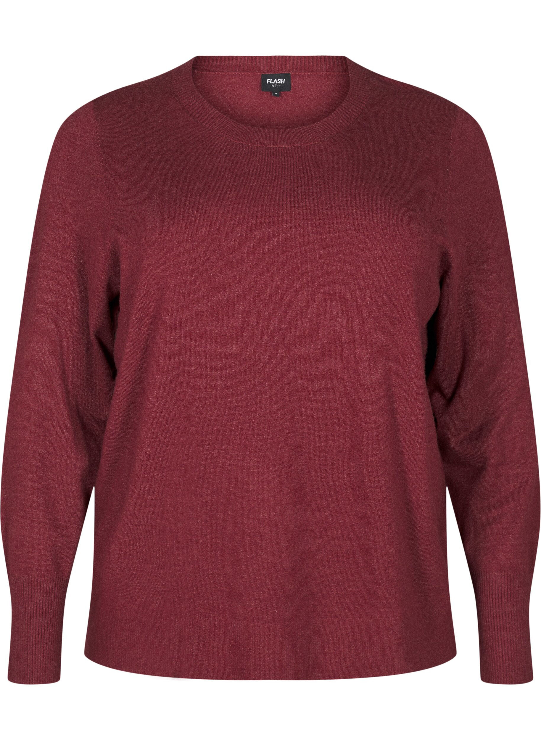 FLASH &ndash; dzianinowa bluzka z okraglym dekoltem