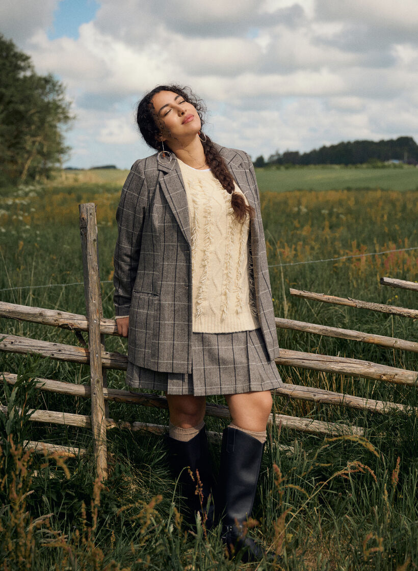 Spódnica w kratke, Brązowy, Image image number 0