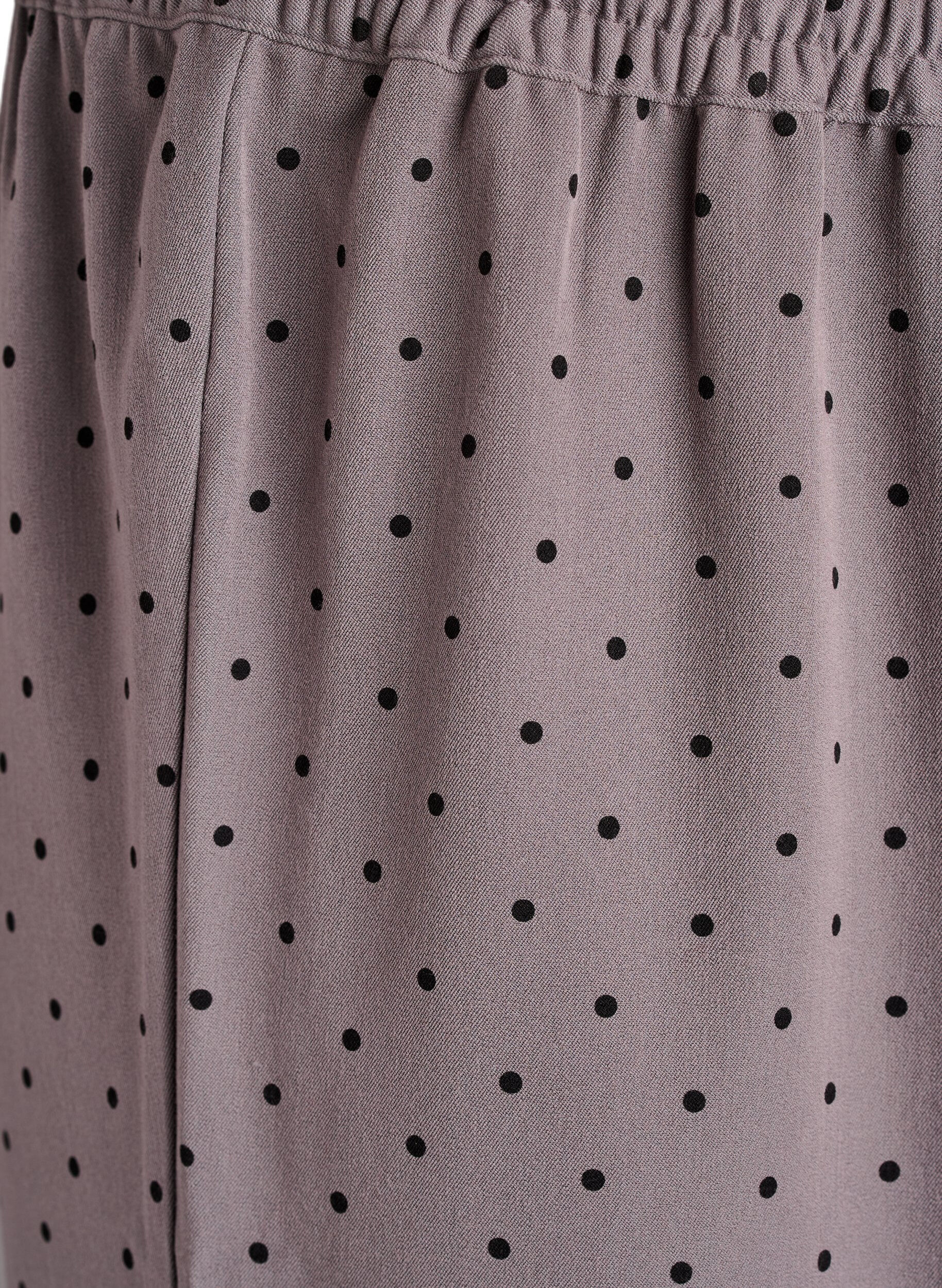 Zizzi Spodnie o szerokich nogawkach i wysokim stanie, Szary, Packshot image number 2