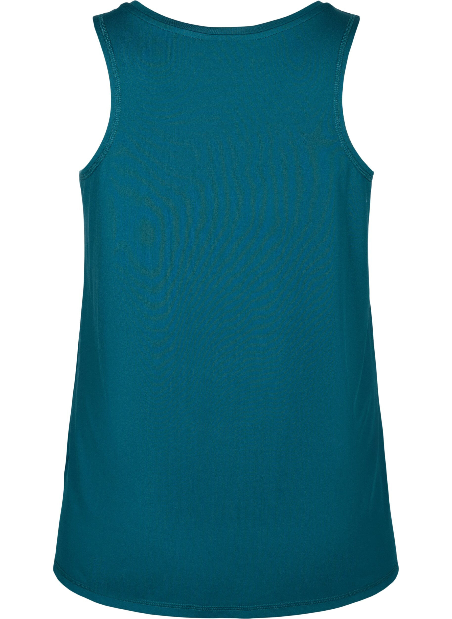 Zizzi Top treningowy z okraglym dekoltem, Deep Teal, Packshot image number 1