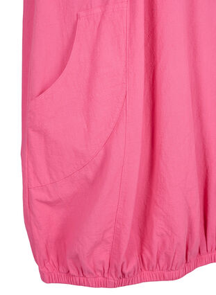 Bawelniana sukienka z krótkim rekawem, Shocking Pink, Packshot image number 3
