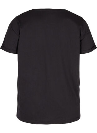 Sportowa koszulka z nadrukiem, Black Motivated, Packshot image number 1