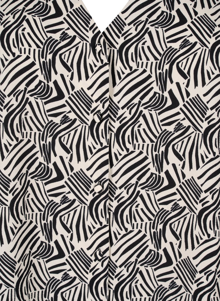 Bluzka koszulowa z dekoltem w serek i nadrukiem, Birch Graphic, Packshot image number 2