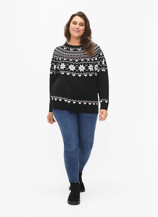 Swiateczny sweter, Black Comb, Model image number 2