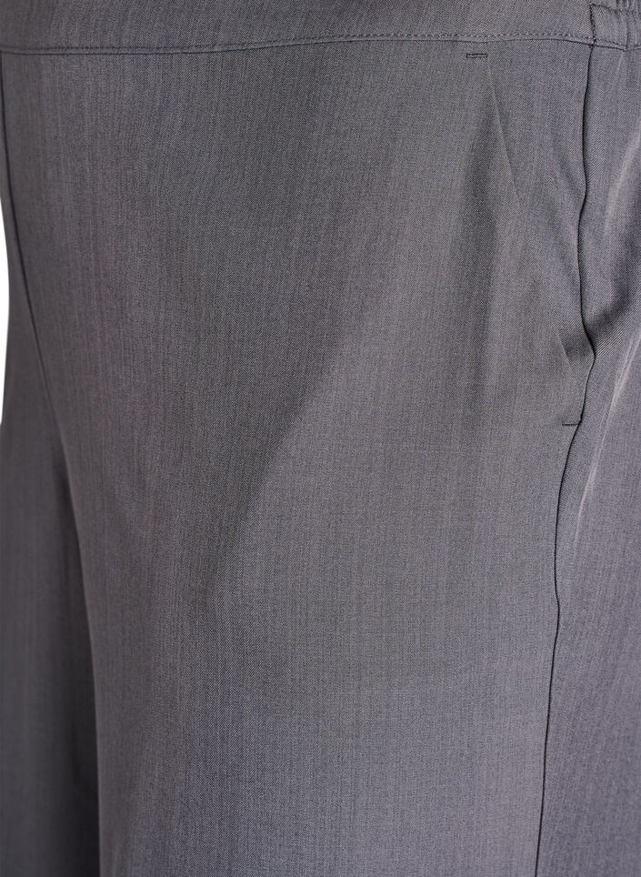 Spodnie krojone na wysoka talie z szerokimi nogawkami, Szary, Packshot image number 2