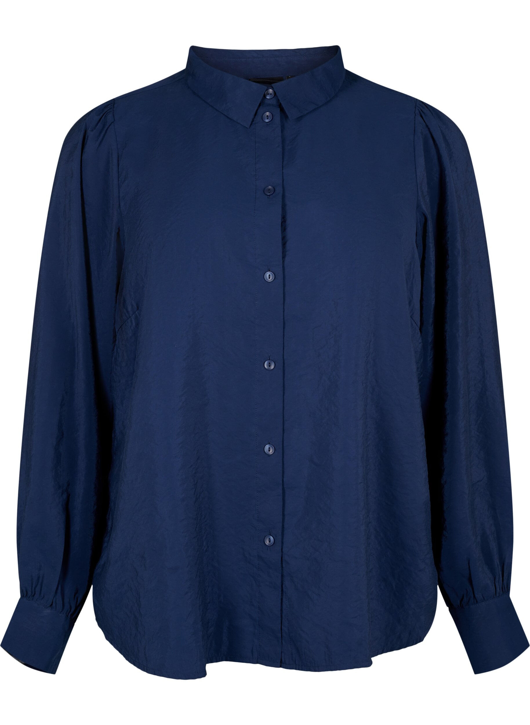 Zizzi Koszula z dlugim rekawem z modalu TENCEL&trade;, Navy Blazer, Packshot image number 0