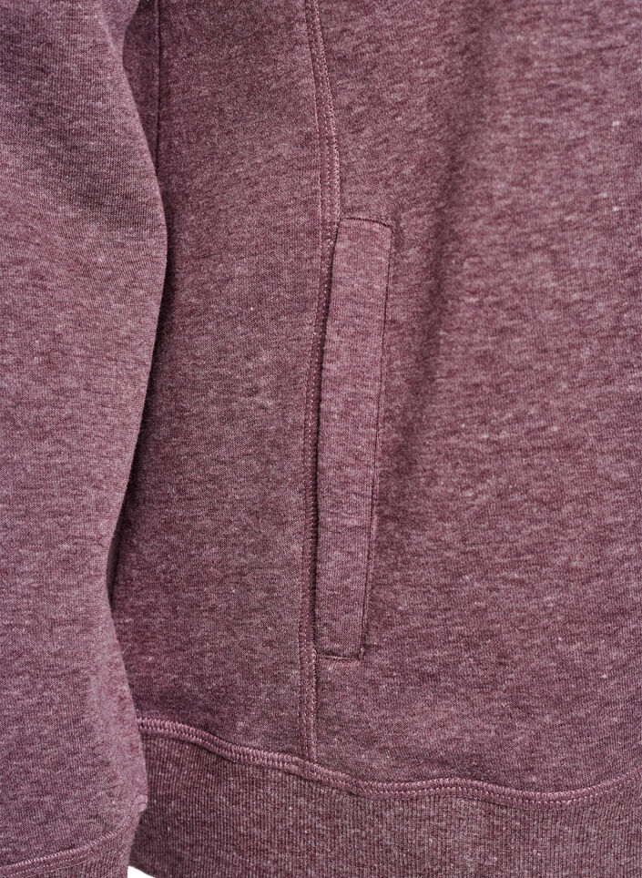Bluza z wysokim kolnierzem i kieszeniami, Czerwony, Packshot image number 3