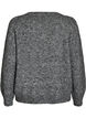 Sweter z aplikacja kwiatowa, Szary, Packshot image number 1