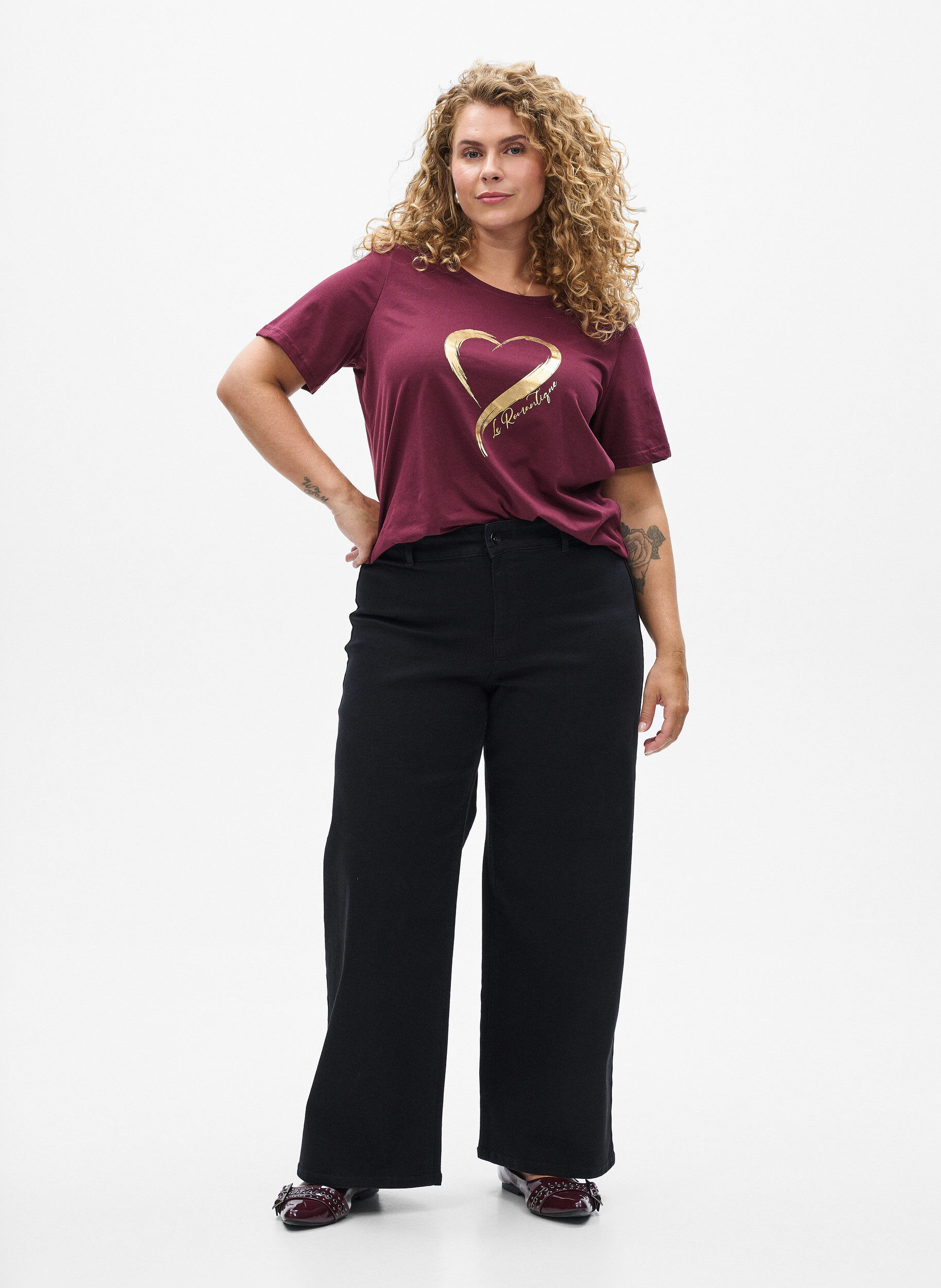 Zizzi FLASH - Koszulka z nadrukiem, Czerwony, Model image number 1