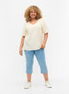 Cotton blend capris, Light blue denim, Model image number 0