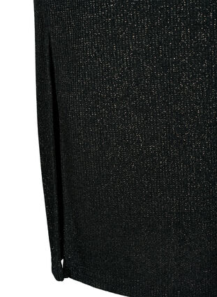 Obcisla, brokatowa spódnica, Black Silver, Packshot image number 3
