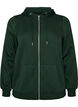 Bluza z kapturem, zamkiem blyskawicznym i kieszeniami, Zielony, Packshot image number 0