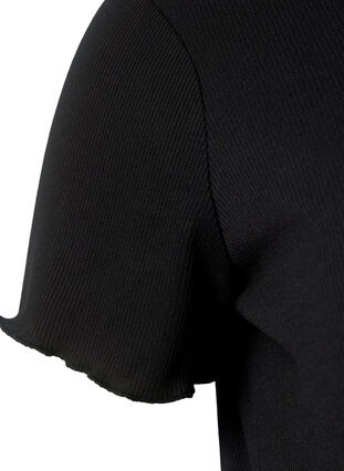 Koszulka ciazowa w prazki, Black, Packshot image number 3