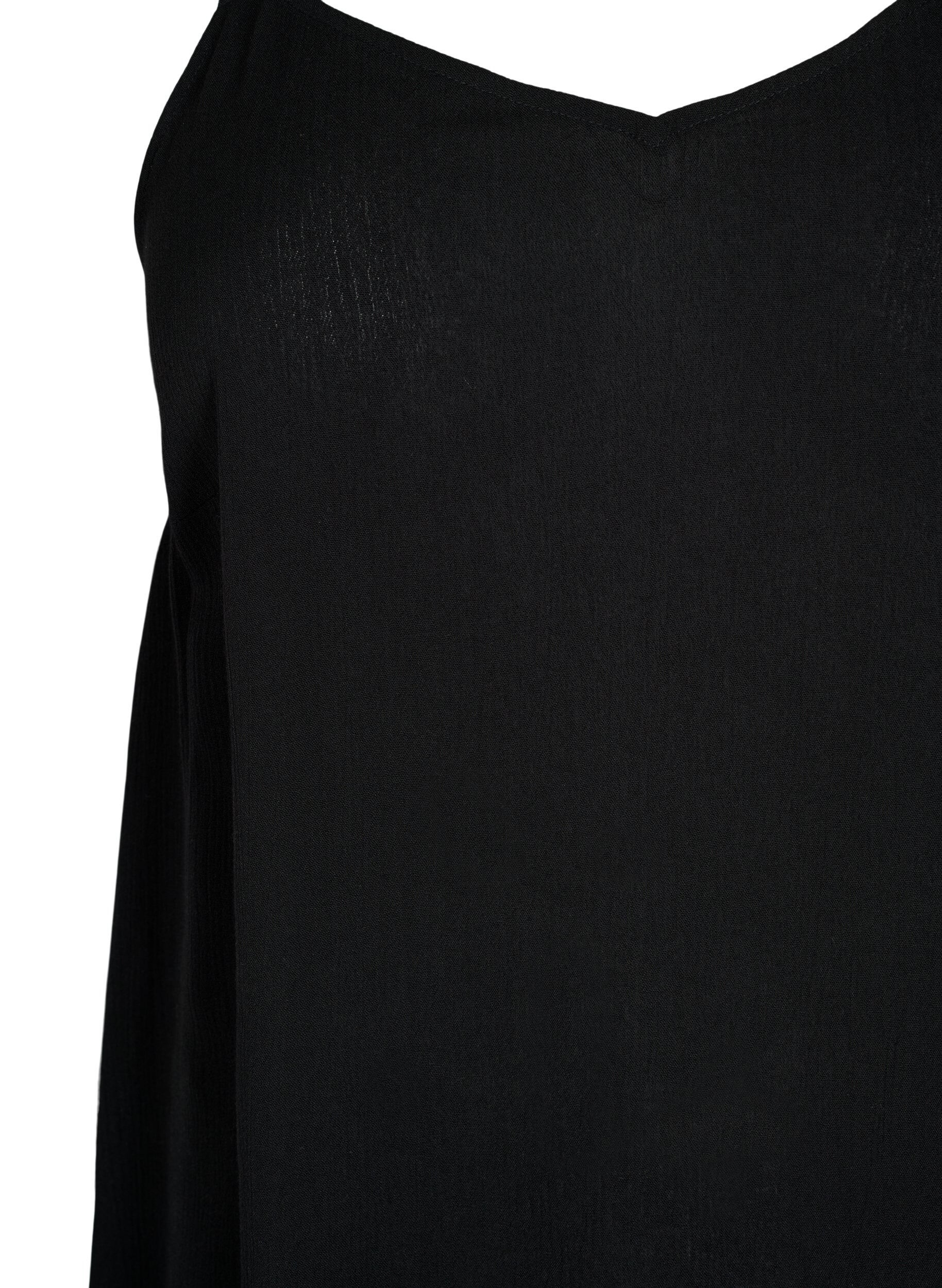 ZizziSleeveless top in viscose, Black, Packshot image number 2
