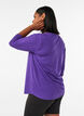 Sportowy top z rekawami 3/4, Fioletowy, Model image number 2