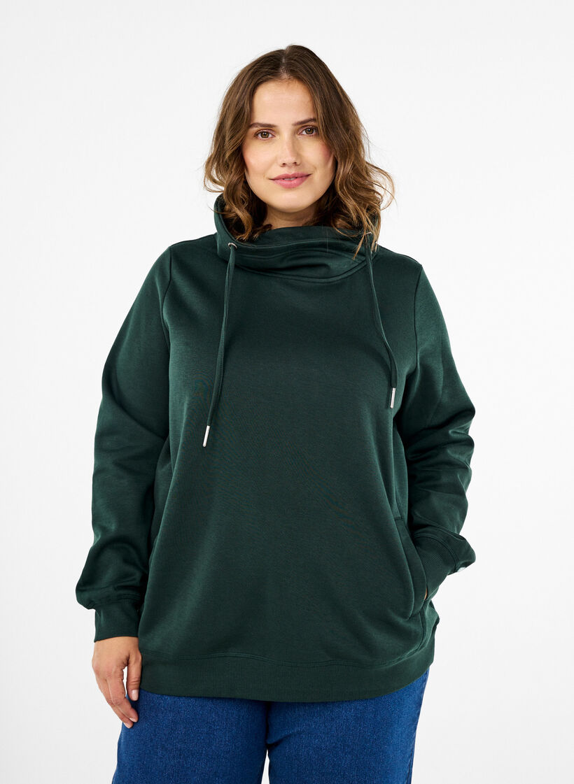 FLASH – Bluza z wysokim kolnierzem, Scarab, Model image number 0