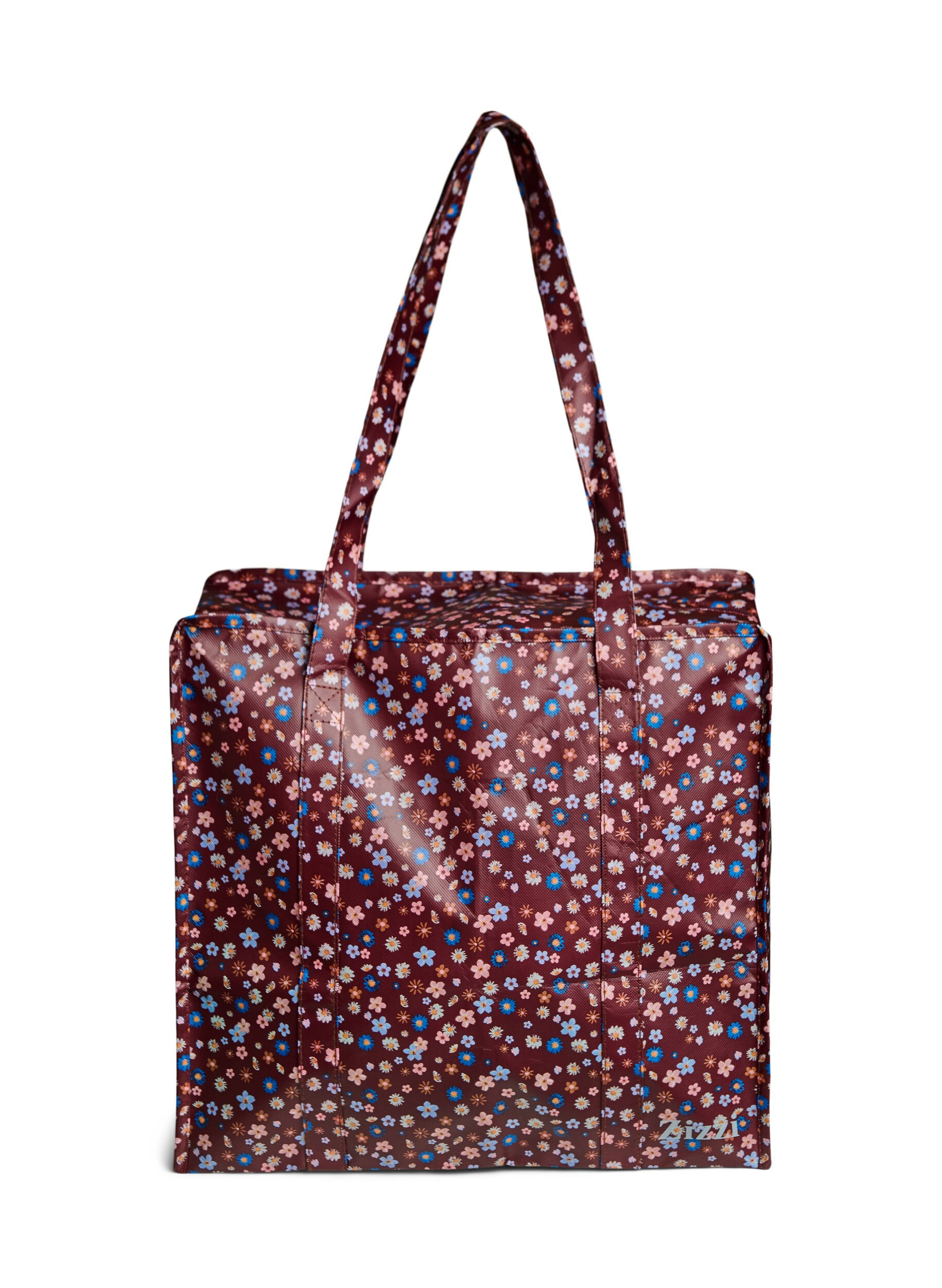 Zizzi Torba na zakupy z suwakiem, Brązowy, Packshot image number 0