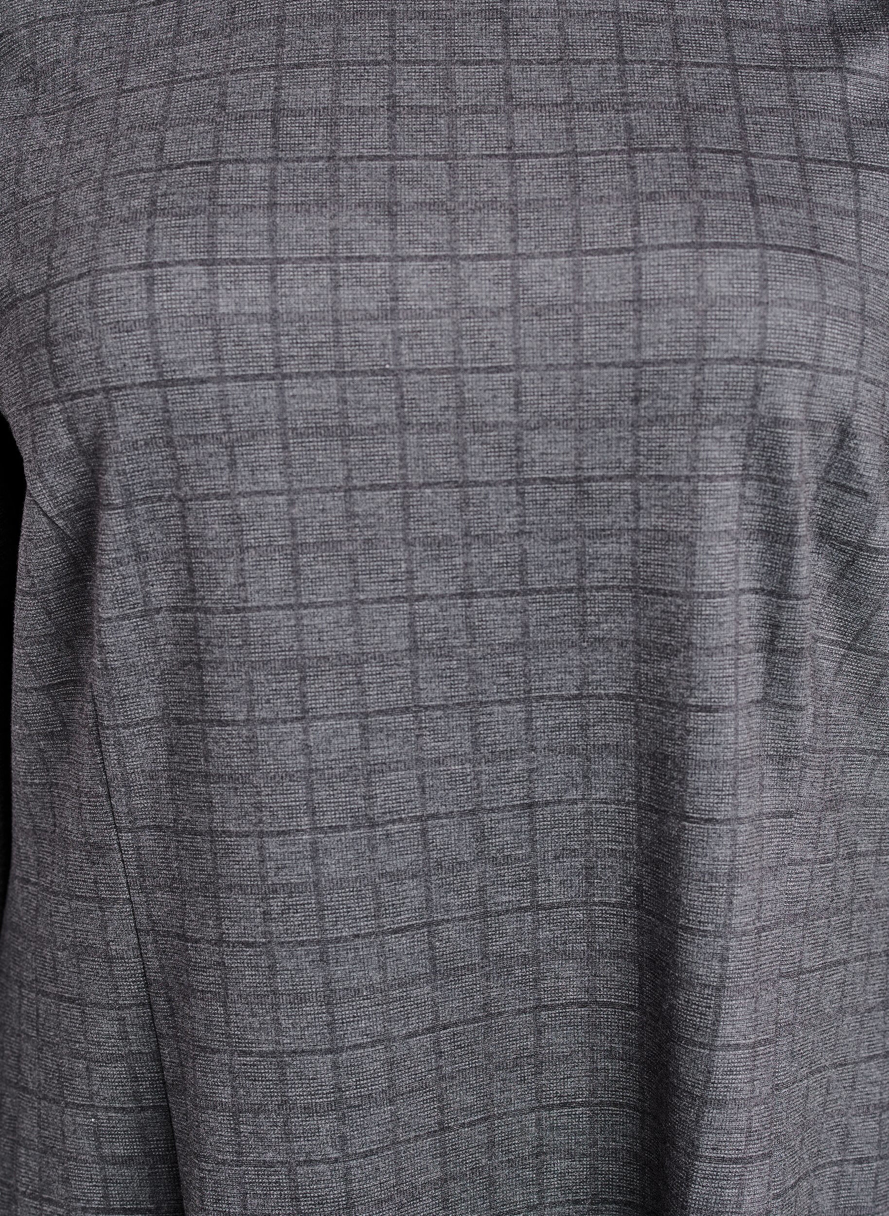 Zizzi Kr&oacute;tka sukienka w&nbsp;krate o&nbsp;rozkloszowanym kroju, Szary, Packshot image number 2