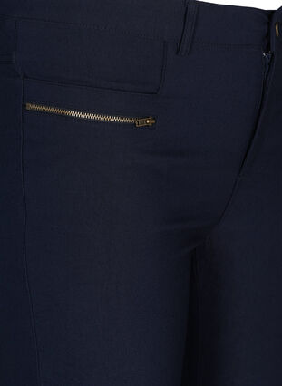Dopasowane spodnie capri z mieszanki wiskozy, Night Sky, Packshot image number 2