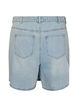 Jeansszorty z efektem kopertowym i wysokim stanem, Niebieskie, Packshot image number 1