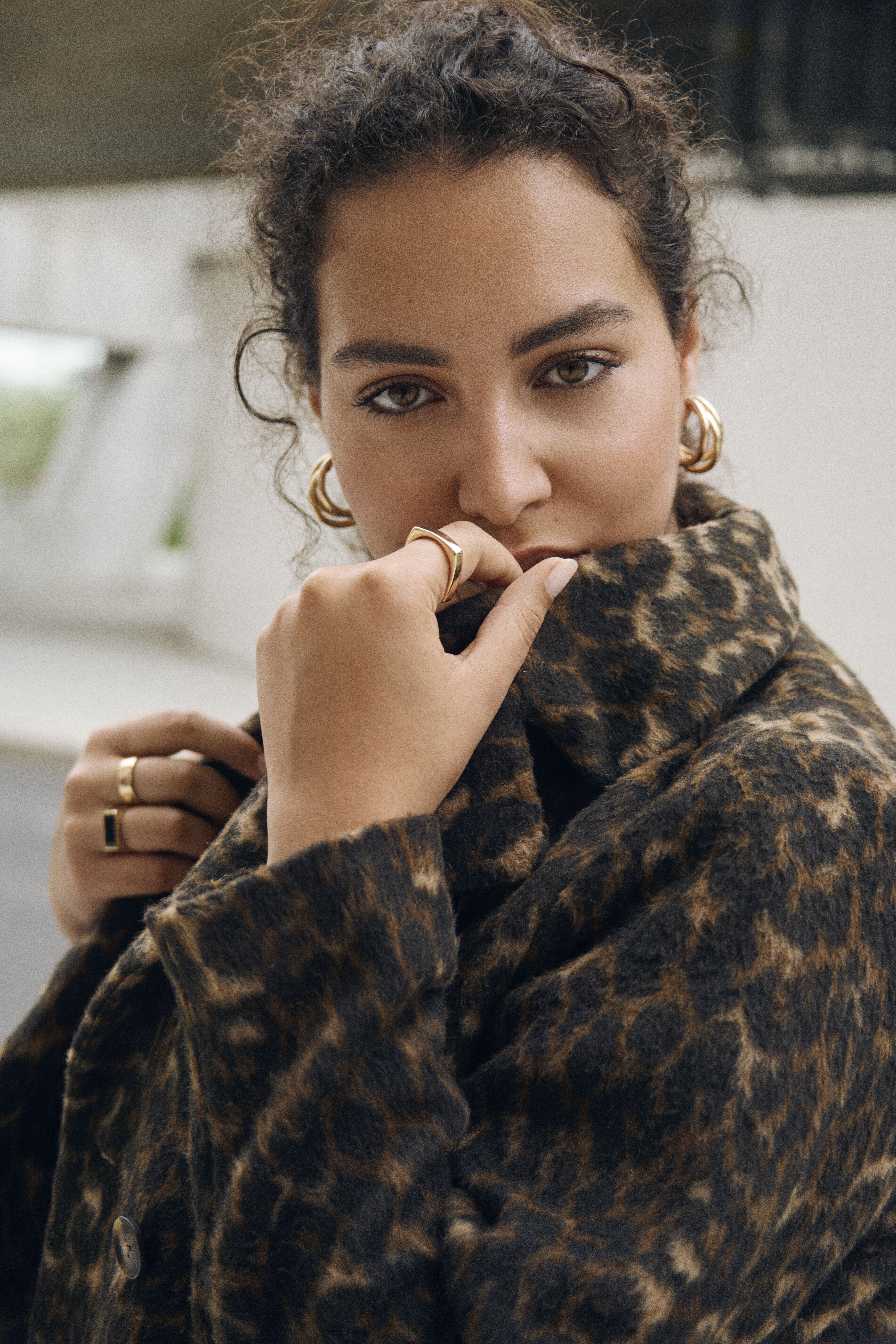 Zizzi Płaszcz w panterkę, , Model