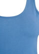 Podstawowy top bawelniany w jednolitym kolorze, Niebieskie, Packshot image number 2