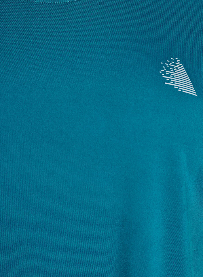 Koszulka treningowa w jednolitym kolorze, Zielony, Packshot image number 2