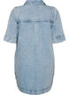 Kr&oacute;tkie bluzki jeansowe z kolnierzem i zapieciem na guziki, Niebieskie, Packshot image number 1