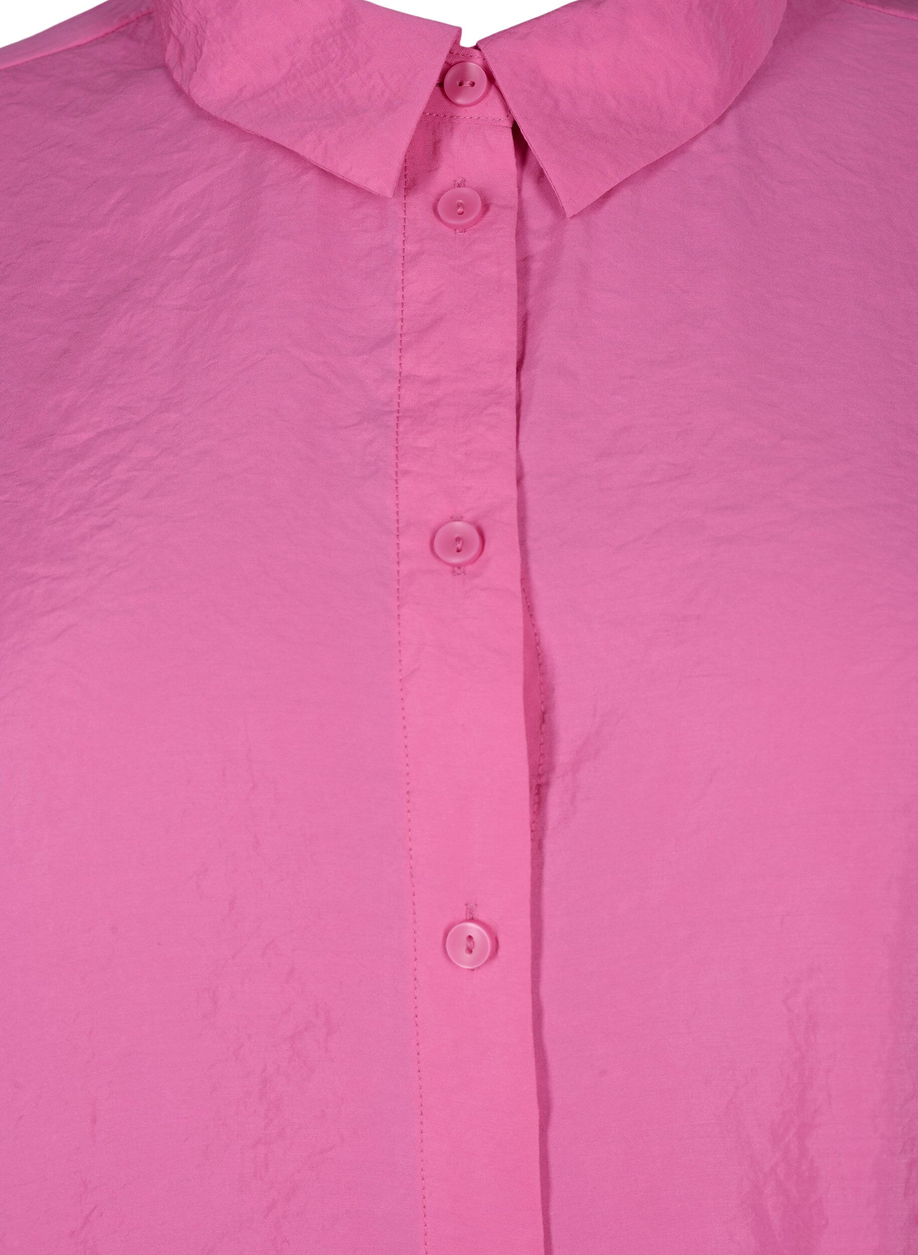 Zizzi Koszula z dlugim rekawem z modalu TENCEL&trade;, Phlox Pink, Packshot image number 2