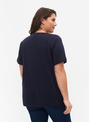 FLASH – 2-pack koszulki z okraglym dekoltem, Navy Blazer/Black, Model image number 1