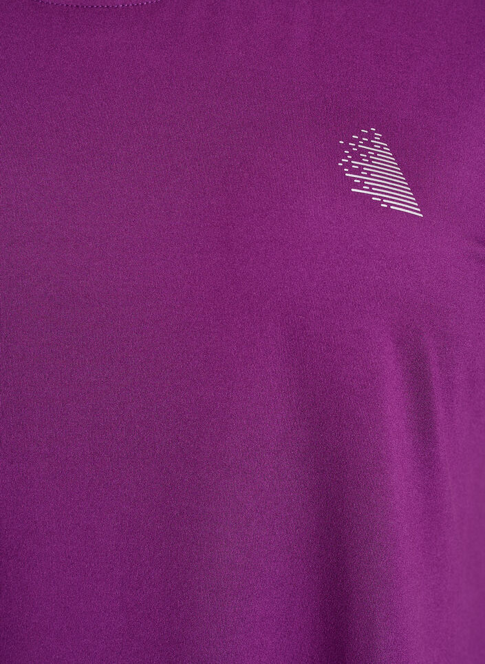 Dluga koszulka treningowa, Fioletowy, Packshot image number 2