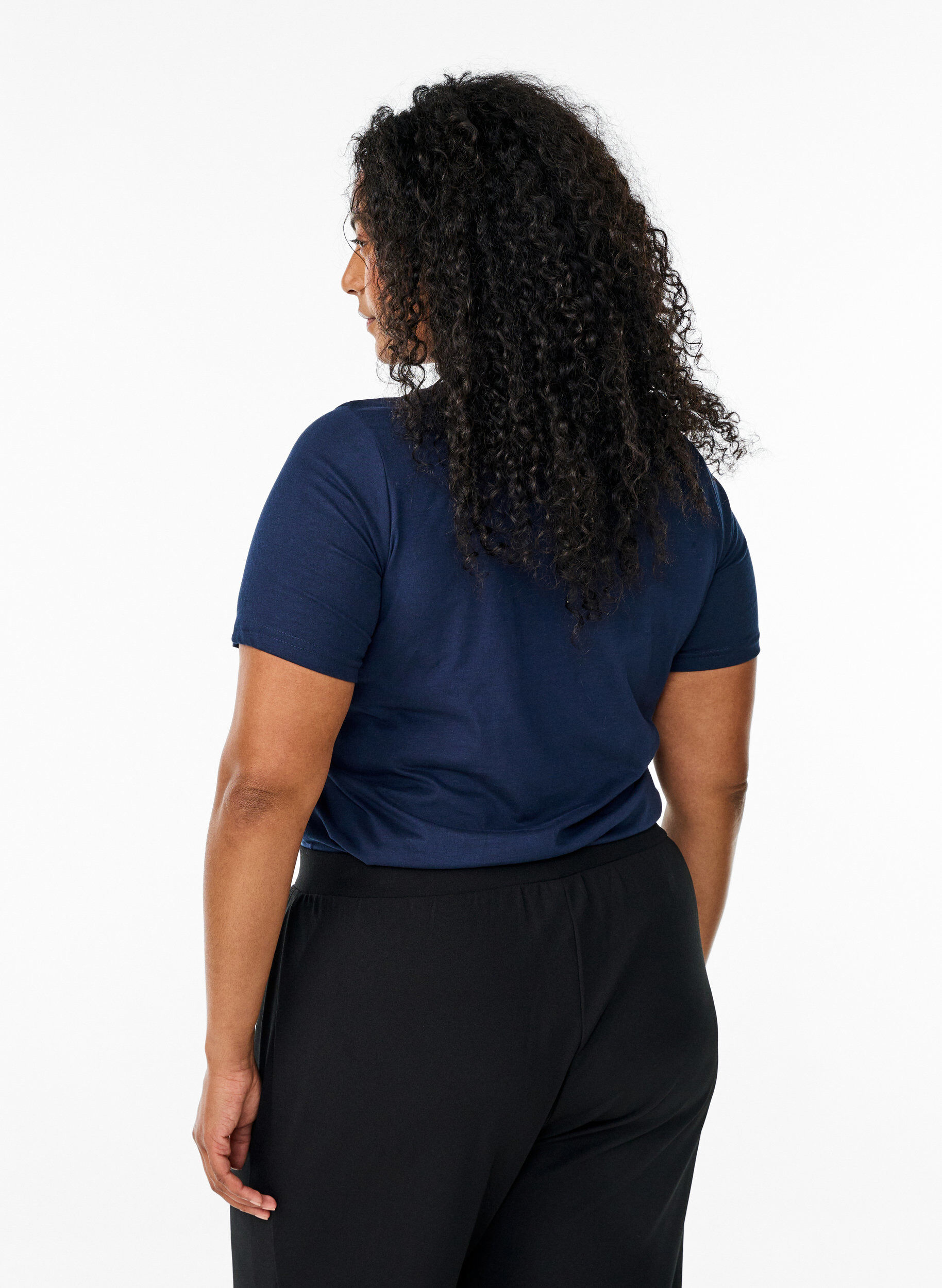 Zizzi FLASH - T-shirt z nadrukiem, Niebieskie, Model image number 2