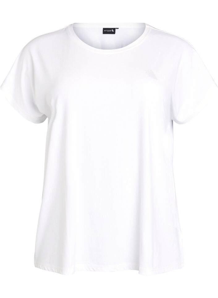 Jednokolorowa koszulka treningowa, Biały, Packshot image number 0