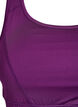 Biustonosz sportowy z tylem typu racerback, Fioletowy, Packshot image number 2