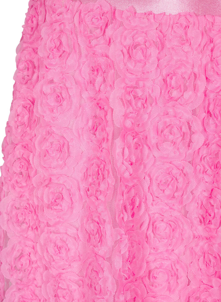 Spódnica midi w kwiaty 3D, Dianthus, Packshot image number 2