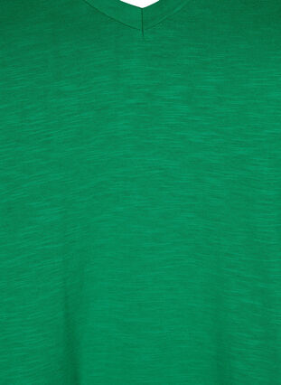 Podstawowa koszulka z krótkim rekawem i dekoltem w szpic, Jolly Green, Packshot image number 2