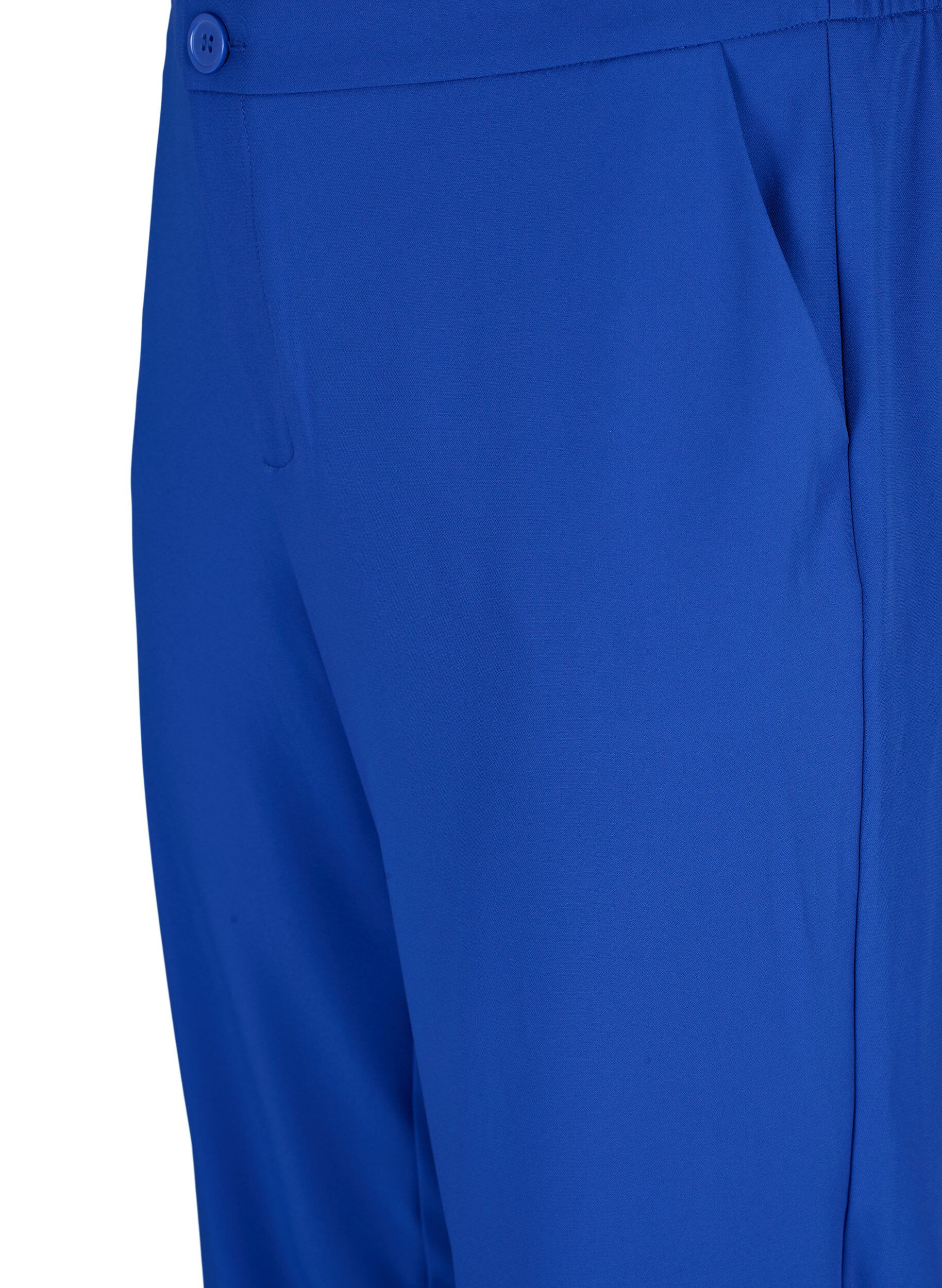 Zizzi Classic trousers with pockets, Blue, Packshot image number 2
